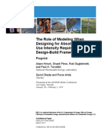 The Role of Modeling When Designing For Absolute Energy Use Intensity Requirements in A Design-Build Framework