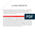 Desarrollo Del Proyecto