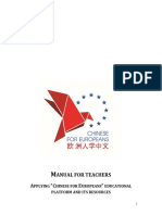 Manual for Teachers Chinese4eu