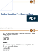 Coding Decoding-Practice Questions