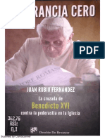 Tolerancia Cero La Cruzada de Benedicto Contra La Pederastia en La Iglesia - Juan Rubio Fernandez