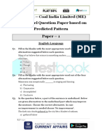 Live Leak - Coal India Limited (ME) 2017 Model Question Paper Based On Predicted Pattern PDF