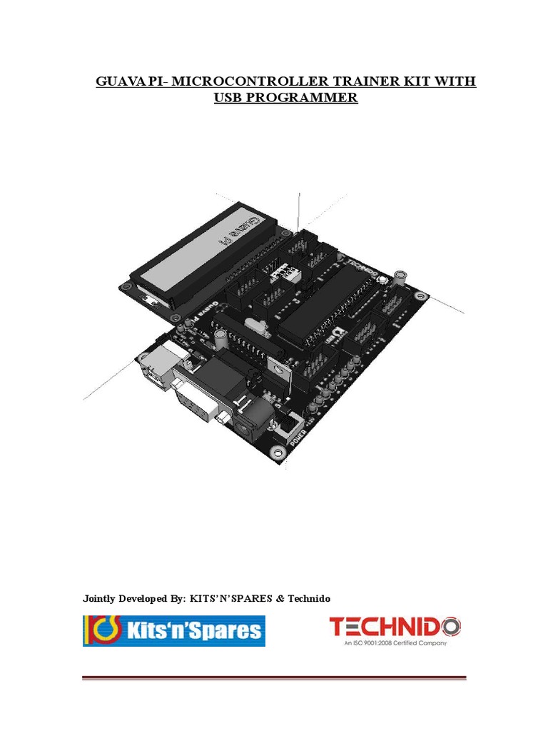 Guava PiMicrocontroller Trainer Kit With Usb Programmer Jointly