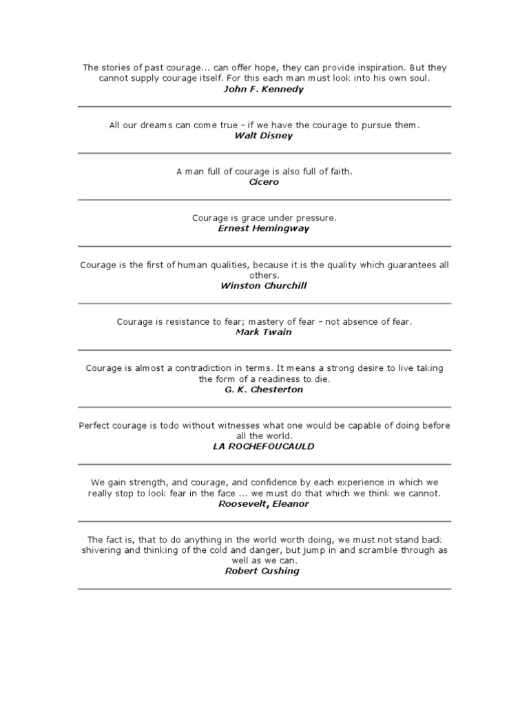 Courage | PDF | Law | Philosophy