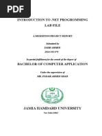 Lab File: Jamia Hamdard University