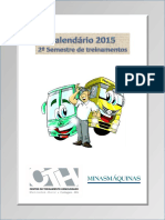 Calendario 2 Semestre 2015 Onibus CTH Minas