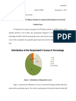 Distribution of The Respondent's Scores in Percentage