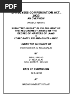 Employees Compensation Act 1923 PDF