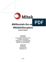 #Millennials The Next #Mobiledisruptors: Research Report