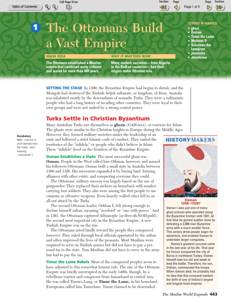 181 The Ottomans Build A Vast Empire PDF Ottoman Empire