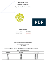 Mid Term Test "Special Topics": Separation Using Membrane Contactor