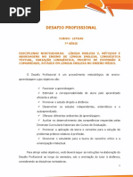 Desafio Profissional - Letras 7ª Série