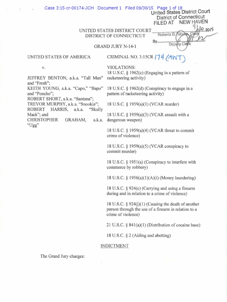 RSGB Indictment PDF Conspiracy (Criminal) Racket (Crime)