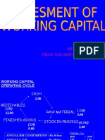 Working Capital Assessment Using Cash Budget Method