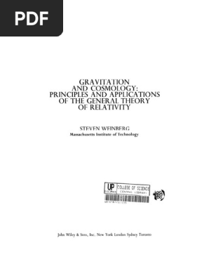 Weinberg S. Gravitation and Cosmology Principles and