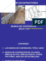 Seminario de Estructuras Semana 1 - PARCIAL 3 (02-01-17) MUROS DE CONTENCIÓN