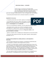 Estudos Para p1 de Processo Penal I