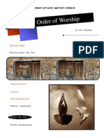 Order of Worship 07 11 2010 v1