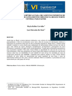 Informações Paramétricas para Orçamentos Expeditos de Infraestrutura de Loteamentos Urbanos Na Região Norte Central Paranaense