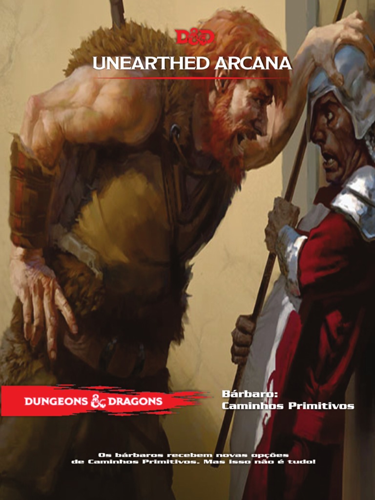 Unearthed Arcana Bárbaro PDF Mar Dungeons & Dragons (jogo)