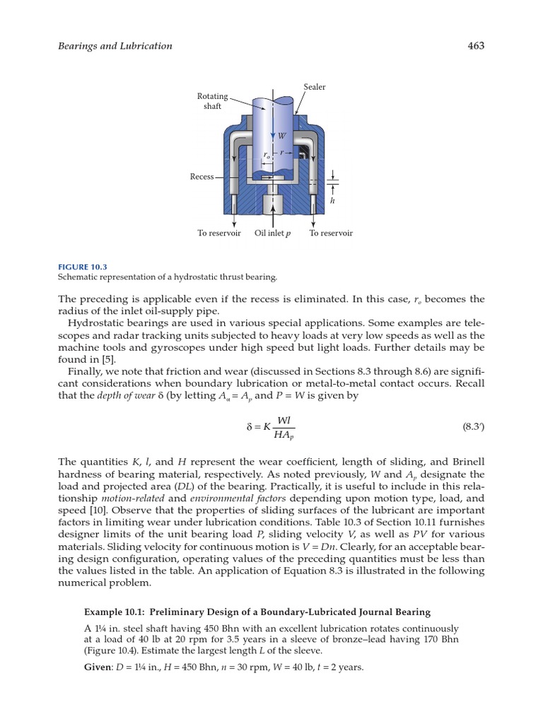 Hydrostatic Bearings and Lubrication Insights | PDF | Bearing ...