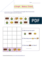 Cut Out Each Bakery Item and Paste It On The Graph Above The Same Kind. Based On The Graph, Answer The Questions