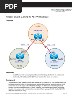 Chapter 6 Lab 6-2, Using The AS - PATH Attribute: Topology