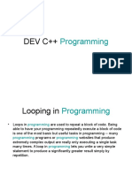 Dev C++: Programming