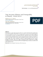 Top Income Shares and Inequality in Brazil, 1928-2012: Sociologies Dialogue