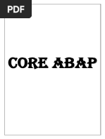 Abap & Ooabap & Ooalv Meterial