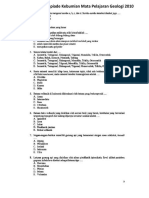 Soal Geologi PDF