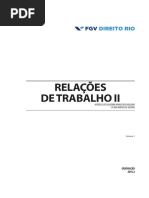 Relacoes de Trabalho II Vol. i