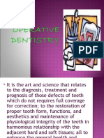 Mod 1 Operative Dentistry