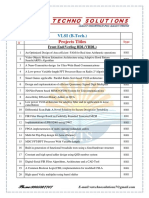 VLSI B.tech List