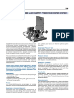 Ebara Variable Speed and Constant Pressure Booster