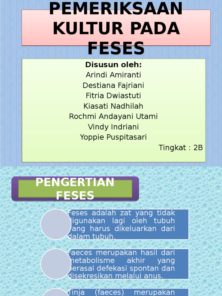 Prosedur dan Interpretasi Kultur Feses | PDF