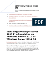 Getting Started With Exchange Server 2013