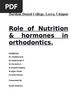 Nutrition in Orthodontics