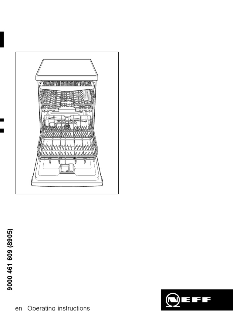 Neff Dishwasher Operating Instructions Dishwasher Kitchen Utensil