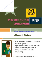 Physics Tutor Singapore