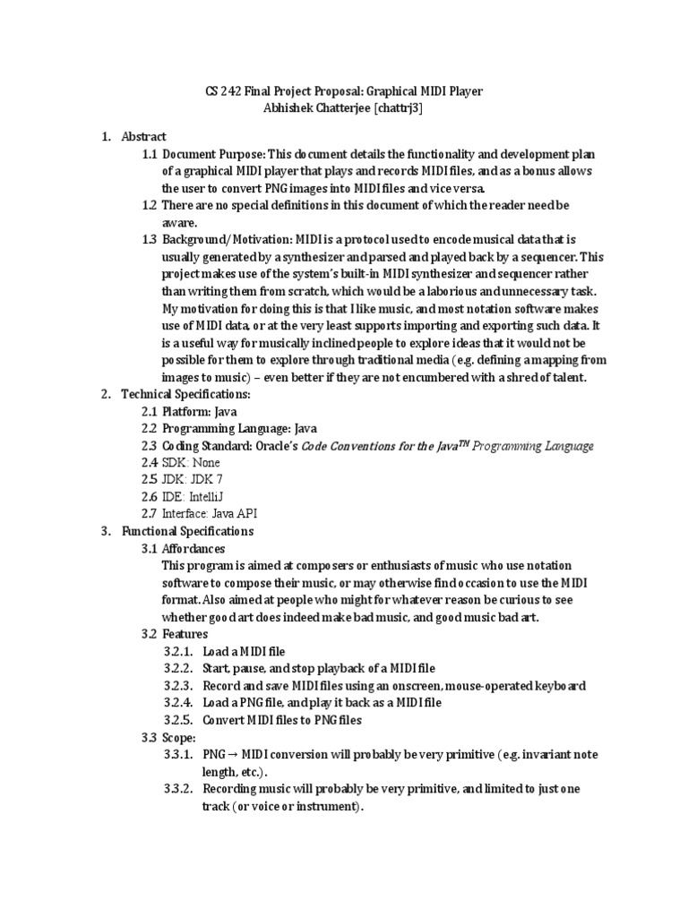 CS 242 Project Proposal | Application Programming Interface | Java ...