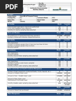 Contractor Environmental Monthly Returns: Monthly Air Quality Sampling Data Attached