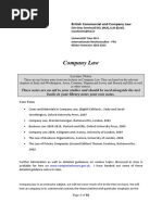 Handout - Company Law - Lecture Notes WS 14-15