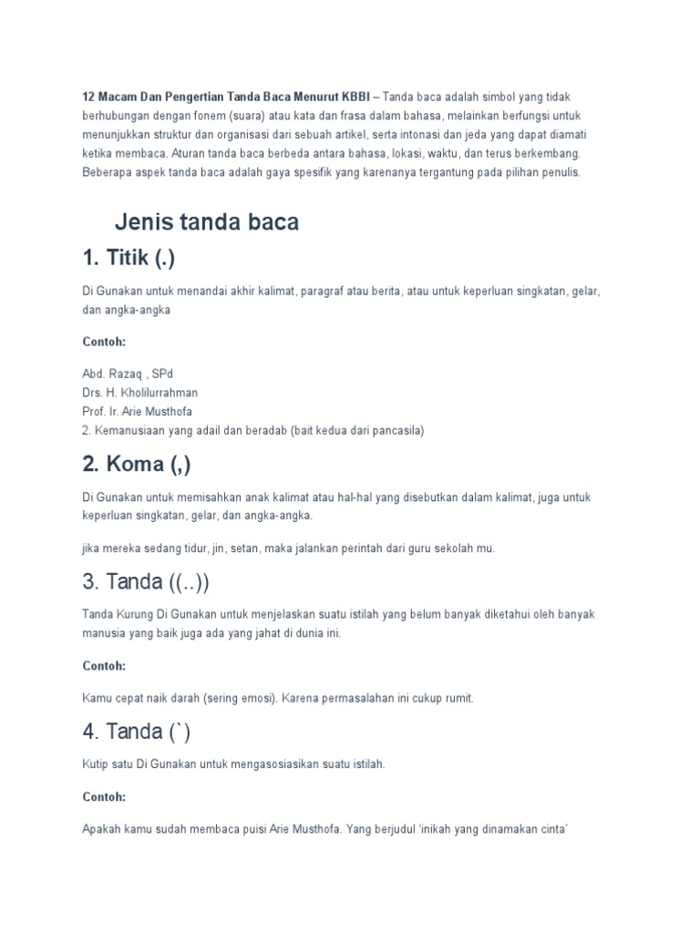 Contoh Puisi Dengan Tanda Jeda Dan Intonasi KT Puisi