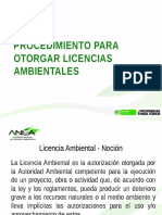 Procedimiento para Otorgar Licencias Ambientales - Anla