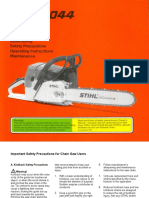 Stihl 044 Instruction Manual