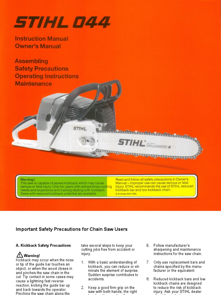 Stihl 044 chainsaw deals