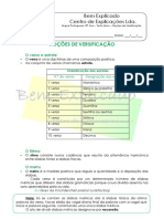 Texto Lírico - Noções de Versificação - Ficha Informativa PDF