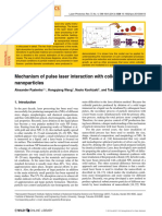 Mechanism of Pulse Laser Interaction With Colloidal