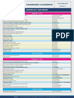 CALENDARIO ACADEMICO 2017o